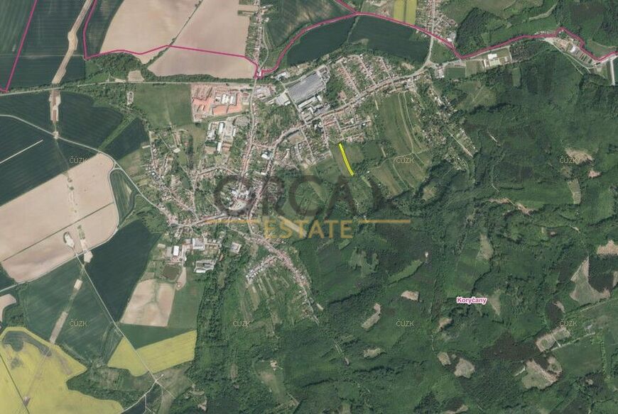 0,19 ha pozemků v k.ú. Koryčany