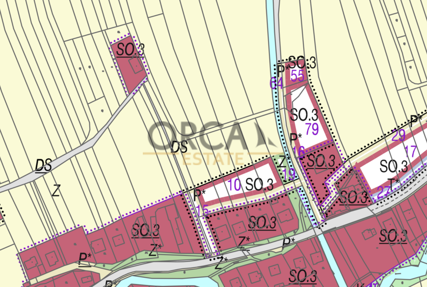 Stavební pozemek Sehradice, 1261 m2