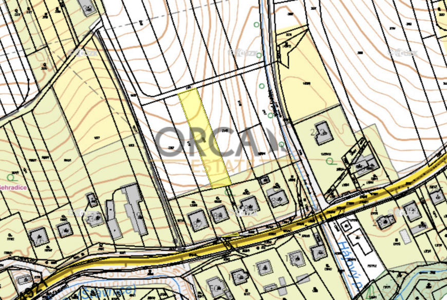 Stavební pozemek Sehradice, 1261 m2