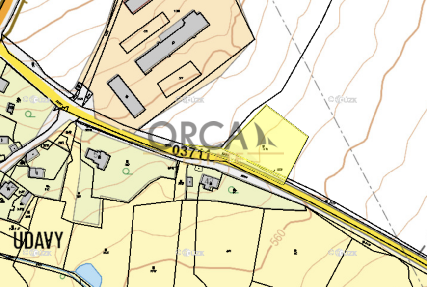 Prodej pozemků Údavy, 2730 m2