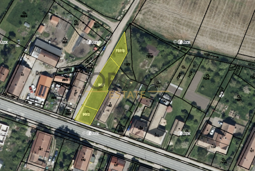 Prodej stavebního pozemku Veliny, 663 m2