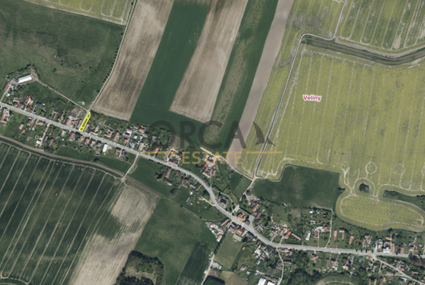 Prodej stavebního pozemku Veliny, 663 m2