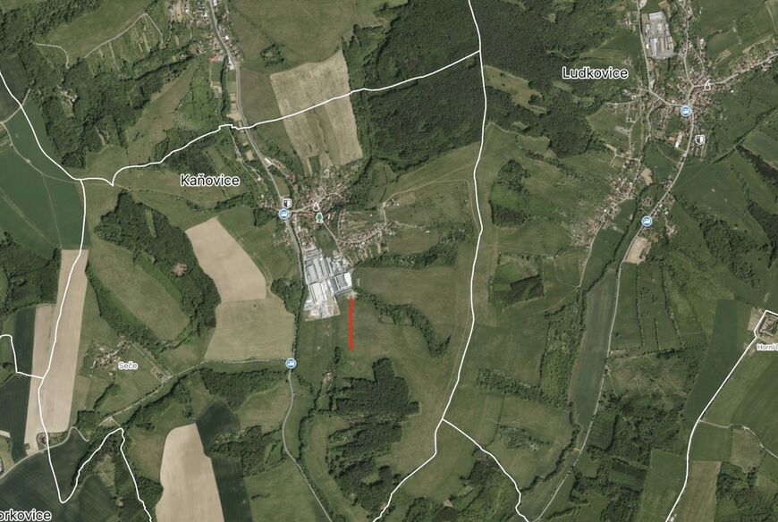Kaňovice u Luhačovic 1 153 m&sup2;