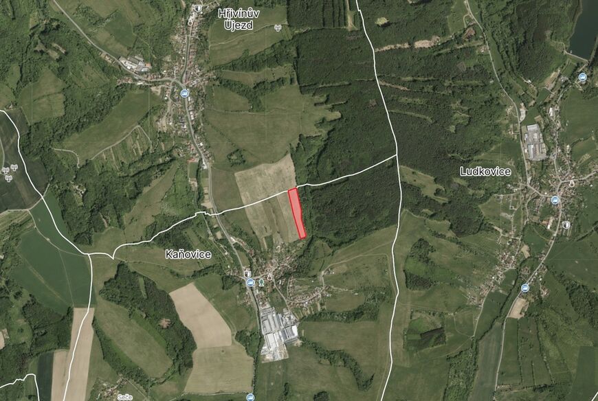 Kaňovice u Luhačovic 19 906 m&sup2;