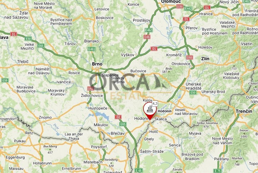 Prodej garáže v Hodoníně - průmyslová zóna Kapřiska