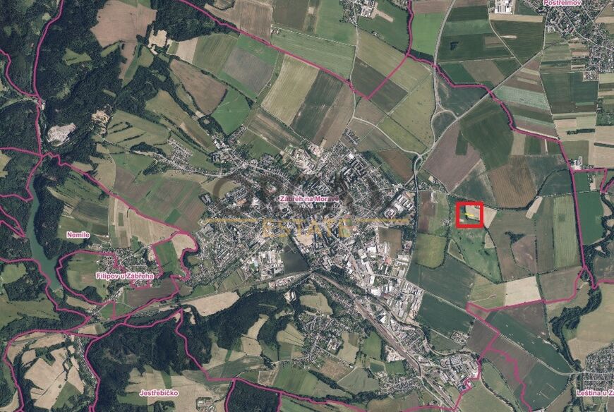 Čtyři malé pozemky v k.ú. Zábřeh na Moravě