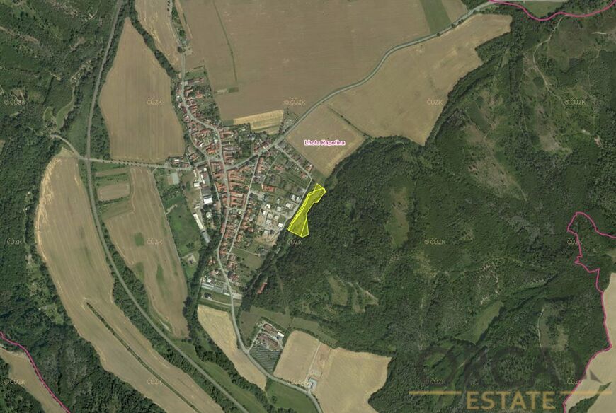Prodej louky 8 736 m2 v k.ú. Lhota Rapotina