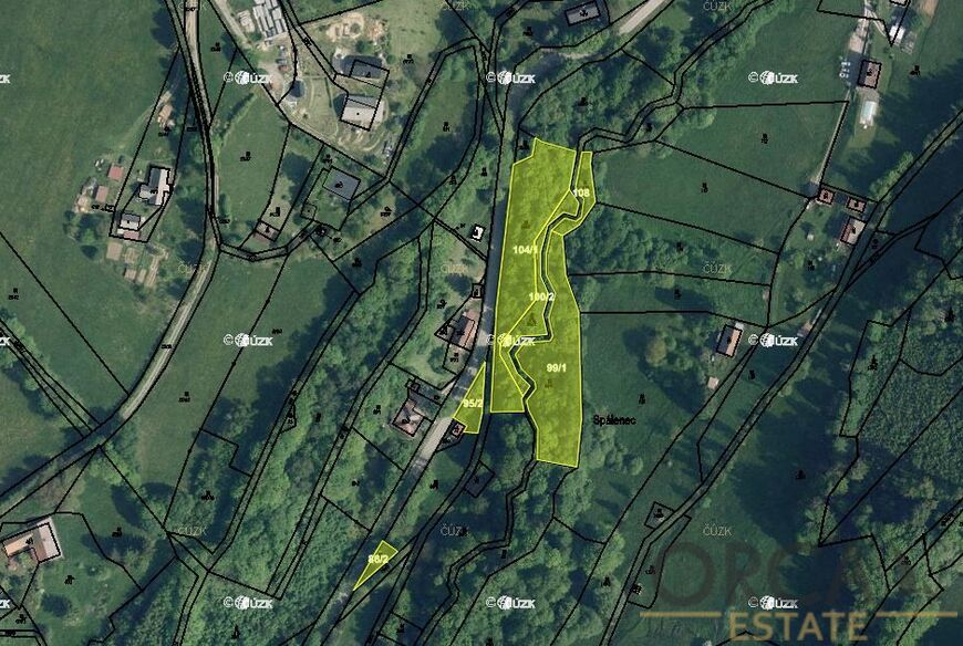 Prodej pozemků 5300 m2 v k. ú. Víchovská Lhota
