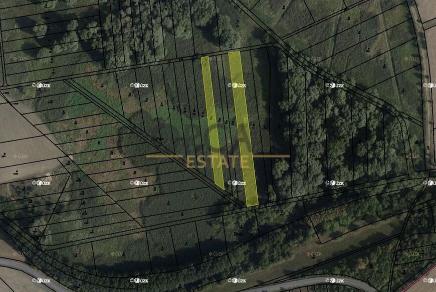 0,5 ha pozemků v k. ú. Střížovice u Kvasic