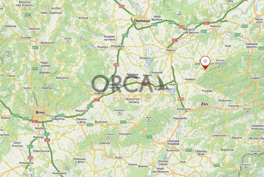 0,5 ha pozemků v k.ú. Slavkov pod Hostýnem