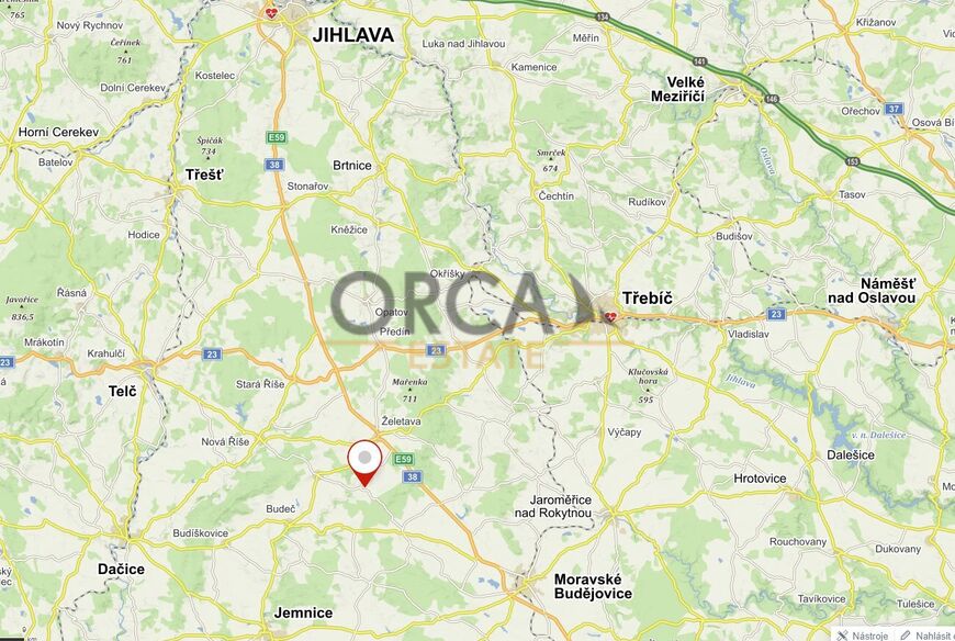 0,2 ha pozemků v k.ú. Meziříčko u Moravských Budějovic