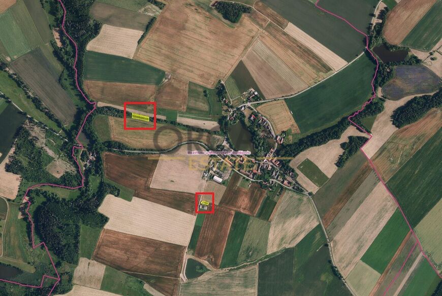 0,2 ha pozemků v k.ú. Meziříčko u Moravských Budějovic
