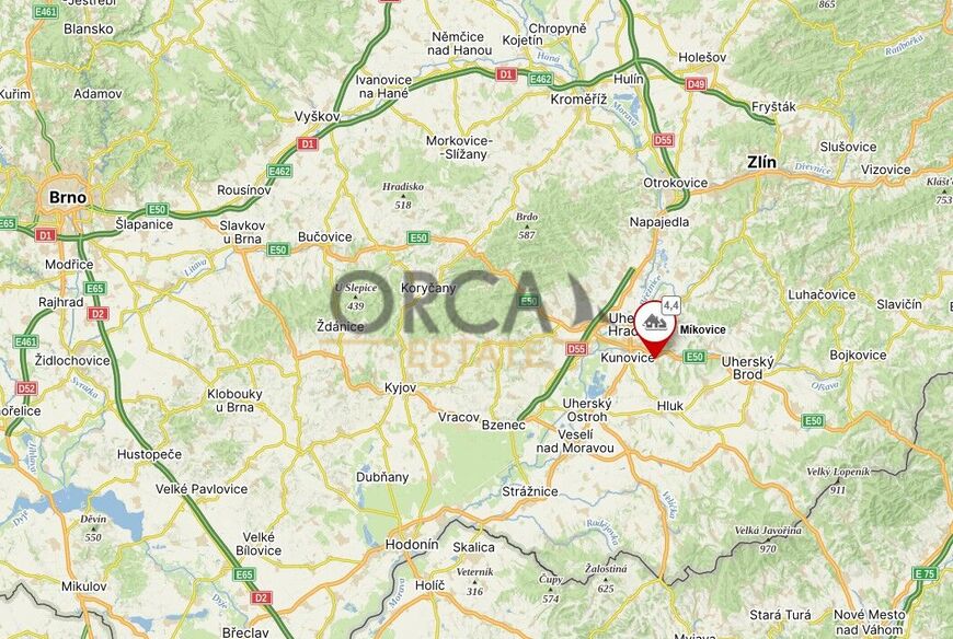 Pozemky u řeky Olšavy o výměře 722 m2 v k.ú. Míkovice nad Olšavou