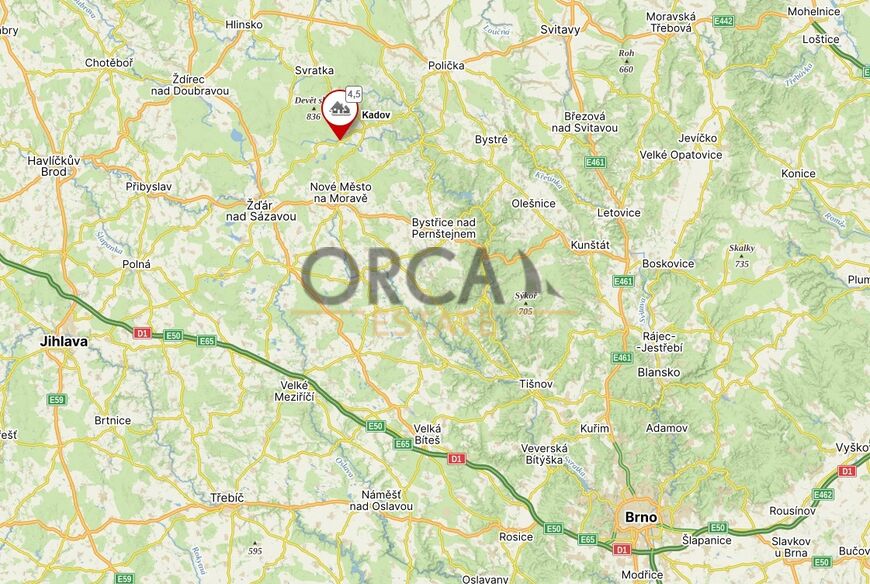 Pozemek v návrhové ploše smíšené výrobní, k.ú. Lnářský Málkov o výměře 6728 m2