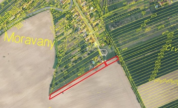 0,3 ha pozemků v k.ú. Moravany u Kyjova